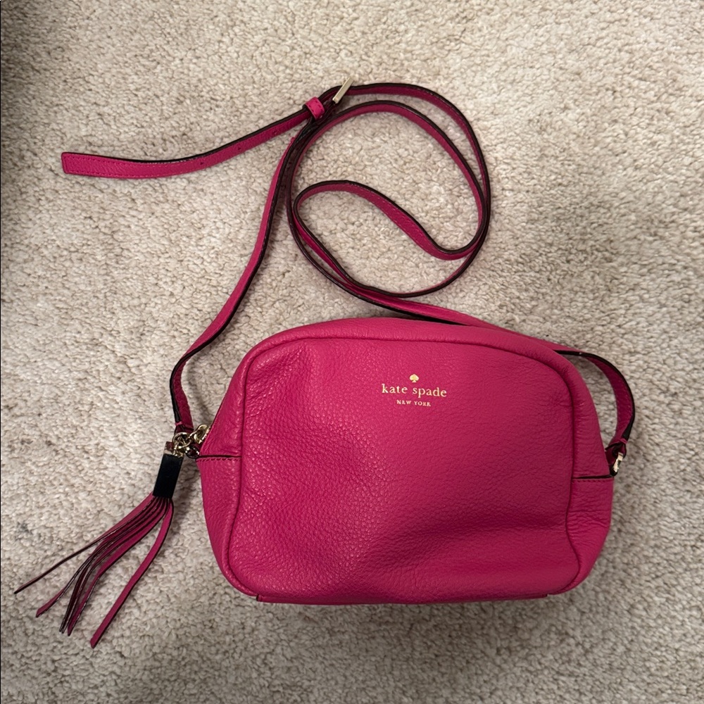 Kate Spade Pink Leather Crossbody Purse